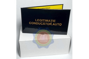Set 12 Legitimatii conducator auto agreate ARR, Negru Gloss, 6x10cm