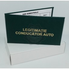 Set 6 Legitimatii conducator auto agreate ARR, Verde, 6x10cm
