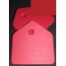 Set 24 etichete cartonate, Ultra Red, 4.5x4cm